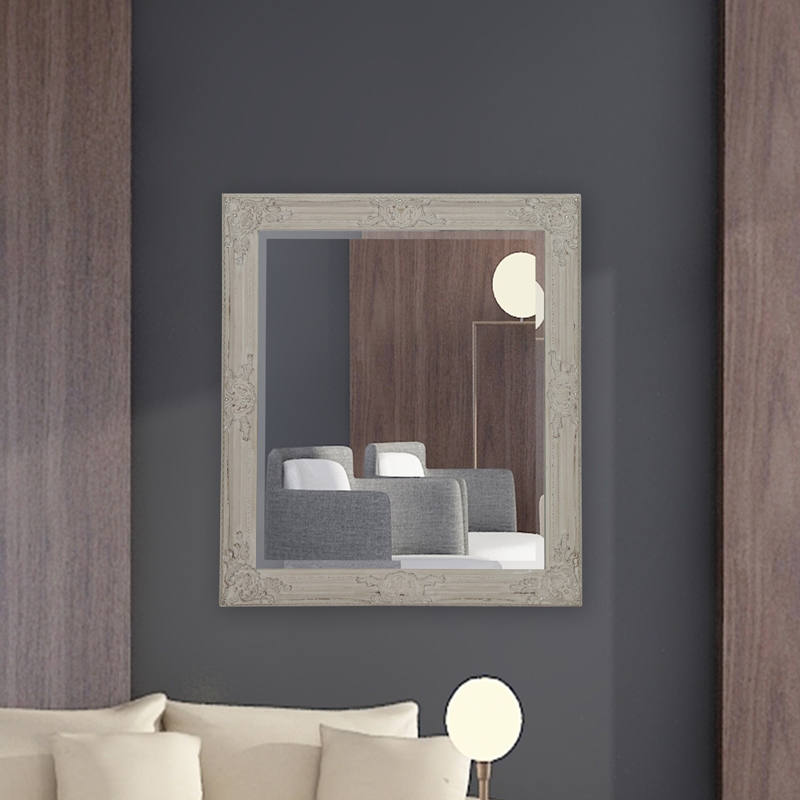 grey wall mirror